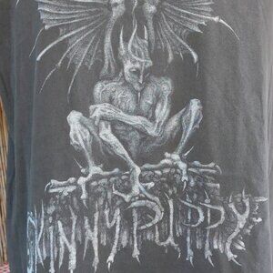90's Vintage 1992 SKINNY PUPPY Last Rites World Tour T Shirt XL Nice Man Tag